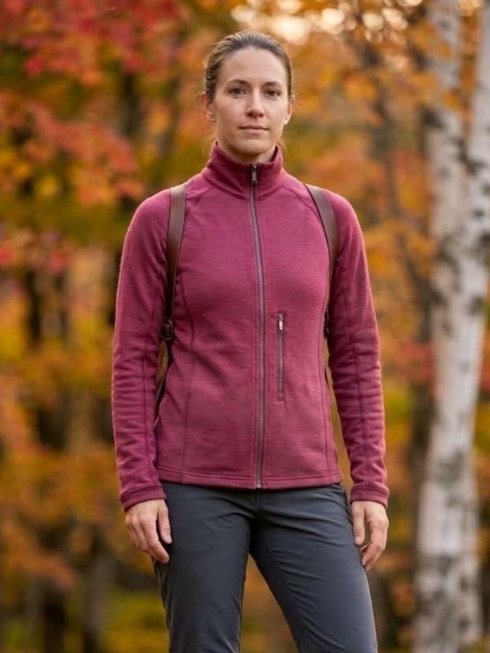 Ibex Women's Size XS Berry Burgundy Shak Full Zip Merino Wool Jacket